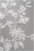 Bestickte 3D Blumen Applikation / Braut Aufnäher / Hochzeitskleid Spitzenapplikation / Brautblatt Applikation / A23-036