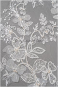 Perlen Blumen Applikation / Perlen Braut Aufnäher / 3D Blumen Applikation / Hochzeitskleid Spitze Applikation / Braut Blatt Applikation / A23-138