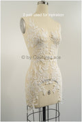3D Blumen Applikation / 3D Blumen Spitze Applikation / Hochzeitskleid Applikation / Blatt Applikation / A23-319