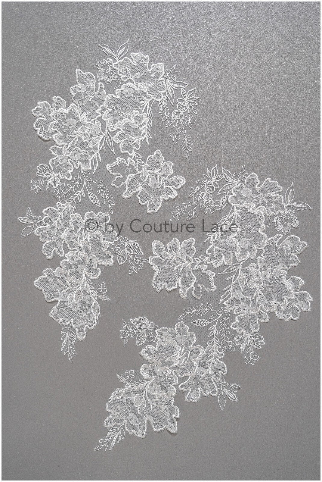 romantische Blumen Applikation/ Blumen Spitzen Applikation/ Hochzeitskleid Spitzen Applikation/ Braut Blatt Applikationen/ A23-321