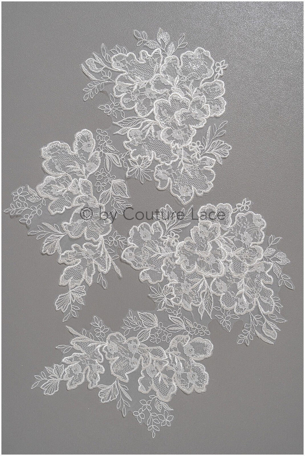 Hochzeit Blumen Applikation/ Blumen Spitzen Applikation/ romantisches Kleid Applikationen/ Blatt Applikationen/ A23-322