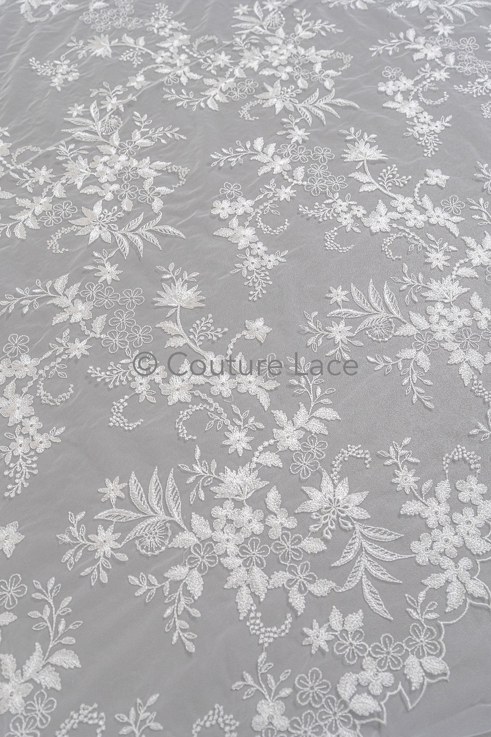 Blumen Braut Spitze Off-White/ Brautspitze Stoff/ Blumen Hochzeit Spitze/ Couture Spitze// L23-028B