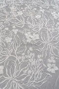 Perlen Spitzenstoff Off-White/ Couture Spitzenstoff/ Braut Spitzenstoff/ Perlen Spitze// L23-041