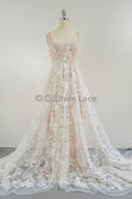 Blumen Braut Spitze Off-White/ Brautspitze mit Blumen/ Blumen Hochzeit Spitze/ Couture Spitze// L23-074