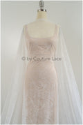 French floral lace/ bridal raschel lace/ French veil lace/ bridal chanitilly lace/ Edwardian lace fabric// L23-086
