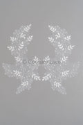 Perlen Blatt Applikation/ Perlen Braut Aufnäher/ Braut Aufnäher/ Hochzeitskleid Spitzenapplikation/ Perlen Brautblatt Motiv / A23-341