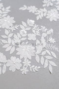 Hochzeit Kleid Spitze Applikation / Perlen Braut Aufnäher / 3D Perlen Blumen Applikation / Braut Applikation Blatt / A23-342