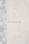 3D flower lace fabric/ bridal lace fabric/ romantic flower lace fabric with 3D flowers/ wedding lace fabric// L23-274B
