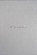 Pearl lace fabric off-white/ wavy lace fabric with pearls &amp; sequins/ bridal lace fabric/ L23-542