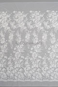 Blumen Braut Spitze Off-White/ Brautspitze/ Blumen Hochzeit Spitze/ Couture Spitze// L23-547