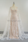 Blumen Braut Spitze Off-White/ Brautspitze mit Perlen & Pailletten/ Braut Spitzenstoff mit Blumen/ Couture Spitze// L23-549