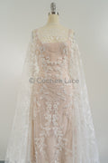 Blumen Braut Spitze Off-White/ Brautspitze mit Perlen & Pailletten/ Braut Spitzenstoff mit Blumen/ Couture Spitze// L23-549