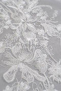 Blumen Braut Spitze Off-White/ florale Brautspitze/ Blumen Hochzeit Spitze/ Couture Spitze// L23-551