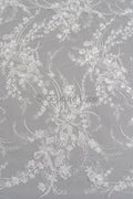 Blumen Braut Spitze Off-White/ florale Brautspitze/ Blumen Hochzeit Spitze/ Couture Spitze// L23-551