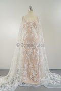 Perlen Spitzenstoff Off-White/ Couture Spitzenstoff mit Perlen/ Braut Spitzenstoff/ Perlen Spitze// L23-559