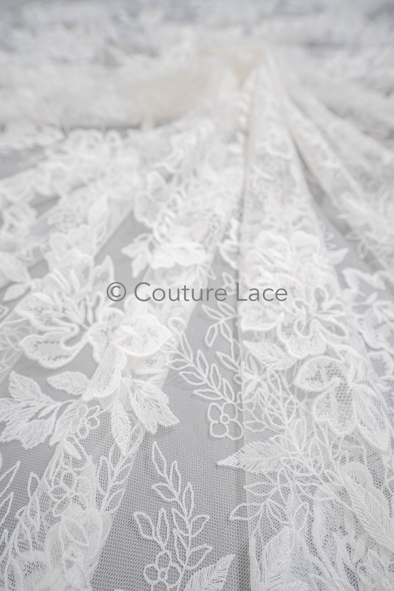 Blumen Braut Spitze / Braut Spitze Material / off-white Braut Spitze / Blumen Hochzeit Spitze / Couture Spitze / / L23-589