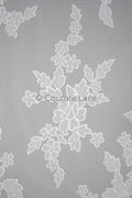 Blumen Braut Spitze Off-White/ Brautspitze mit Blumen/ Blumen Hochzeit Spitze/ Couture Spitze// L23-590