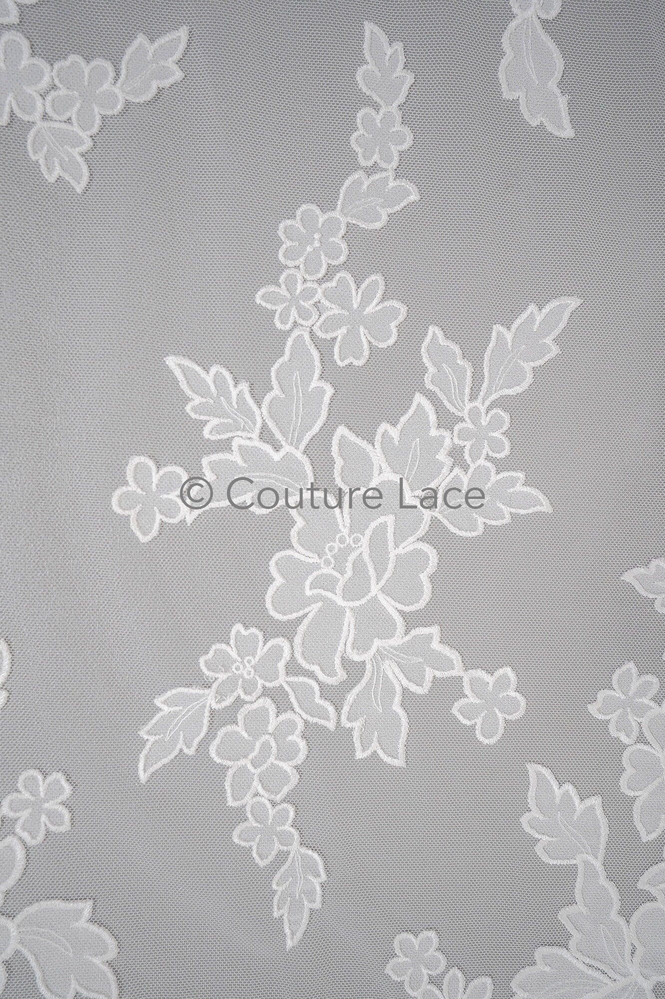 Blumen Braut Spitze Off-White/ Brautspitze mit Blumen/ Blumen Hochzeit Spitze/ Couture Spitze// L23-590