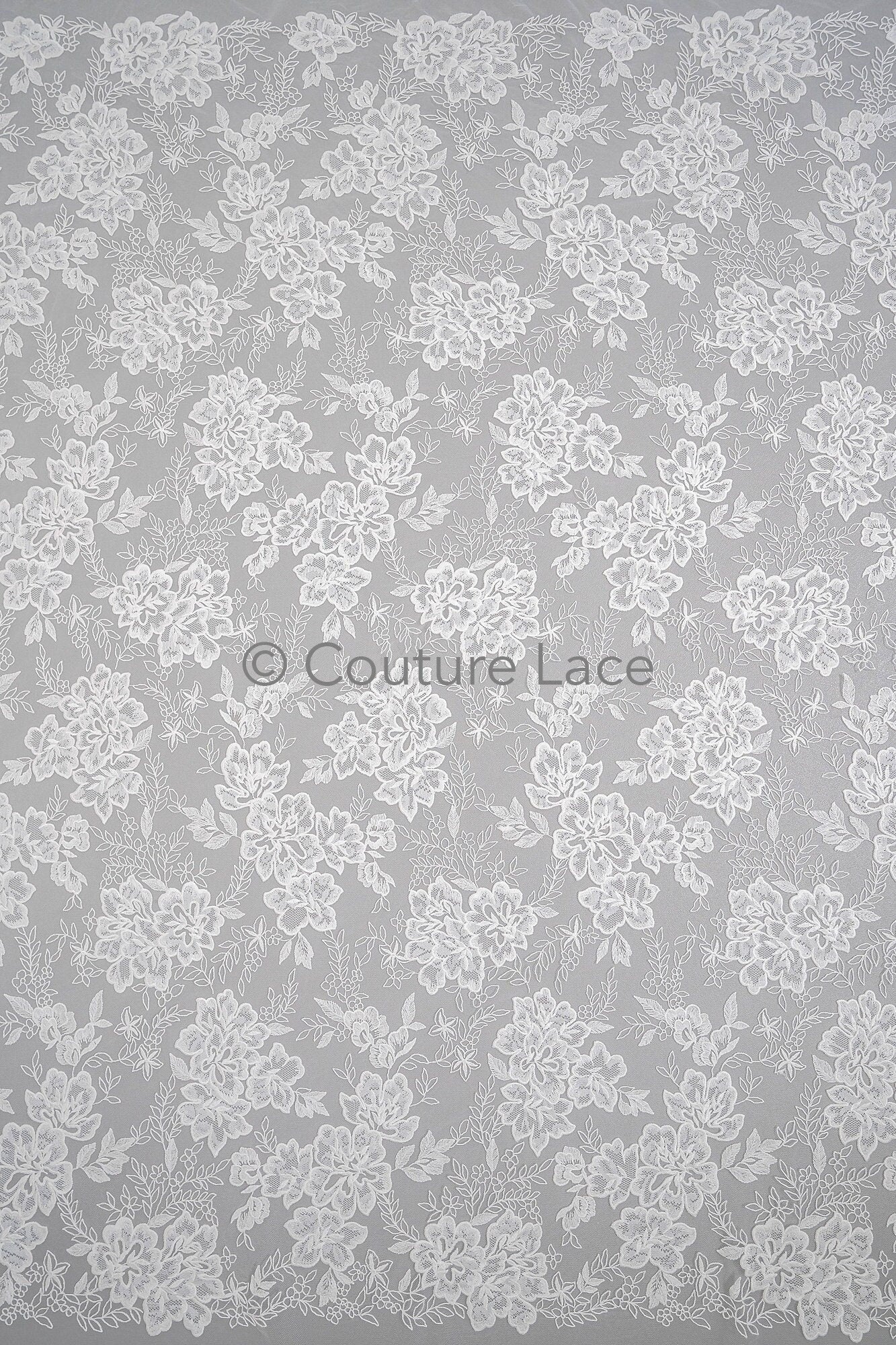 Blumen Braut Spitze / Braut Spitze Material / off-white Braut Spitze / Blumen Hochzeit Spitze / Couture Spitze / / L23-589
