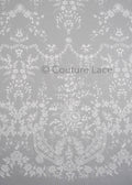 Floral Bridal Lace Off-White/ Bridal Lace with Flowers/ Floral Wedding Lace/ Couture Lace// L23-574