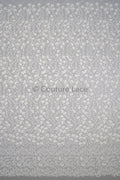 Perlen Spitze Stoff Off-White/ Perlen Brautspitze/ Couture Spitzenstoff/ Perlen Spitze// L23-572