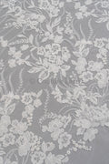 Blumen Braut Spitze Off-White/ Brautspitze mit Blumen/ Blumen Hochzeit Spitze/ Couture Spitze// L23-074