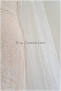 French floral lace/ bridal raschel lace/ French veil lace/ bridal chanitilly lace/ Edwardian lace fabric// L23-086