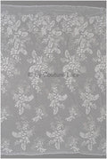 French lace fabric with floral pattern/ couture lace fabric with sequins/ delicate romantic bridal lace/ bridal lace// L23-087