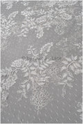 French lace fabric with floral pattern/ couture lace fabric with sequins/ delicate romantic bridal lace/ bridal lace// L23-087