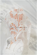 Blumen Braut Spitze Off-White/ Brautspitze mit Blumen/ Blumen Hochzeit Spitze/ Couture Spitze// L23-146
