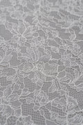 French bridal lace/ floral lace/ off-white bridal lace/ floral wedding lace/ Chantilly lace// L23-165 