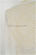French floral lace/ bridal raschel lace/ French veil lace/ bridal chanitilly lace/ Edwardian lace fabric// L23-178