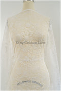 French floral lace/ bridal raschel lace/ French veil lace/ bridal chanitilly lace/ Edwardian lace fabric// L23-178