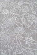 French floral lace/ bridal raschel lace/ French veil lace/ bridal chanitilly lace/ Edwardian lace fabric// L23-178