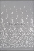 Bestickter Spitzenstoff für Hochzeiten/ Taufspitzenstoff/ Blumenmuster bestickter Spitzenstoff für Brautkleider// L23-305BE