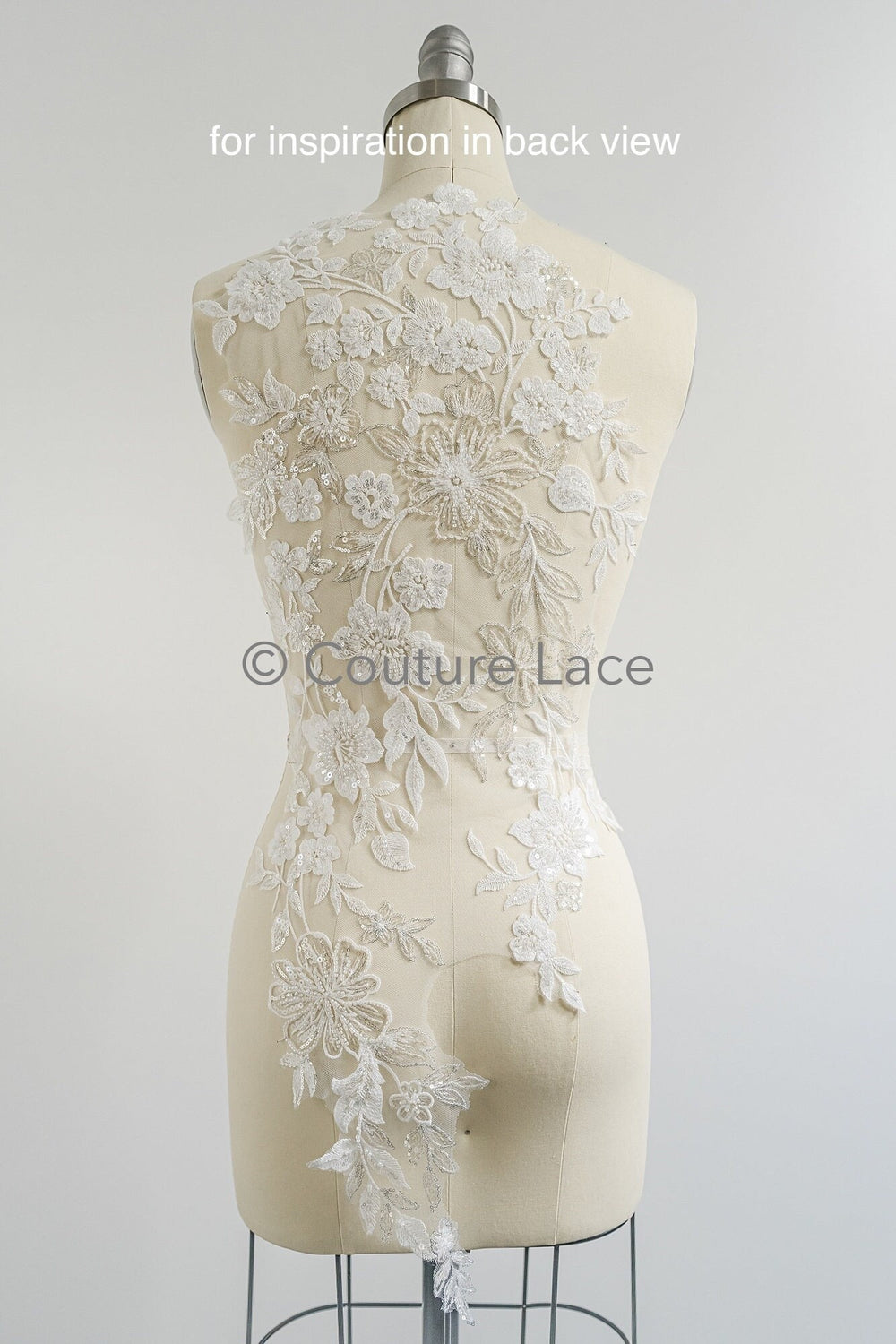 Perlen Blumen Applikation/ Perlen Braut Aufnäher/ Hochzeitskleid Spitzenapplikation/ Brautblatt Applikation/ A23-335