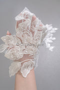 Stickerei Blumen Applikation/ Perlen Braut Aufnäher/ Hochzeitskleid Spitze Applikation/ Perlen Braut Aufnäher Applikation/ A23-337