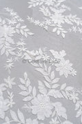 3D Blumen Applikation/ Hochzeitskleid Spitzenapplikation/ Perlen Braut Aufnäher/ Brautblatt Aufnäher Applikation/ A23-343