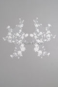 3D Blumen Spitze Applikation / Perlen Braut Aufnäher / 3D Perlen Blumen Applikation / Braut Blatt Applikation / A23-344