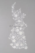 Hochzeit Kleid Spitze Applikation / Perlen Braut Aufnäher / 3D Perlen Blumen Applikation / Braut Applikation Blatt / A23-346