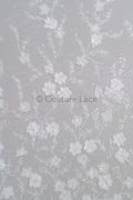 3D Blumen Spitzenstoff Off-Whikte/ Braut Spitzenstoff mit Perlen/ romantischer Spitzenstoff mit 3D Blumen/ Hochzeit Spitzenstoff// L23-537