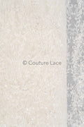 Perlen Spitzenstoff Off-White/ Couture Spitzenstoff/ Braut Spitzenstoff/ Perlen Spitze// L23-543