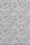 Floral Bridal Lace Off-White/ Bridal Lace with Flowers/ Floral Wedding Lace/ Couture Lace// L23-545