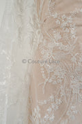 Blumen Braut Spitze Off-White/ florale Brautspitze/ Blumen Hochzeit Spitze/ Couture Spitze// L23-551