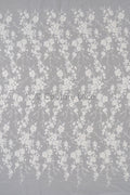 Perlen Spitzenstoff Off-White/ Couture Spitzenstoff mit Perlen/ Braut Spitzenstoff/ Perlen Spitze// L23-559