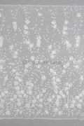 3D Blumen Spitzenstoff Off-White/ Braut Spitzenstoff/ romantischer Spitzenstoff mit 3D Blumen/ Hochzeit Spitzenstoff// L23-561