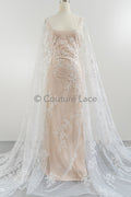 Blumen Braut Spitze Off-White/ Braut Spitzenstoff/ Blumen Hochzeit Spitze/ Couture Spitze// L23-552