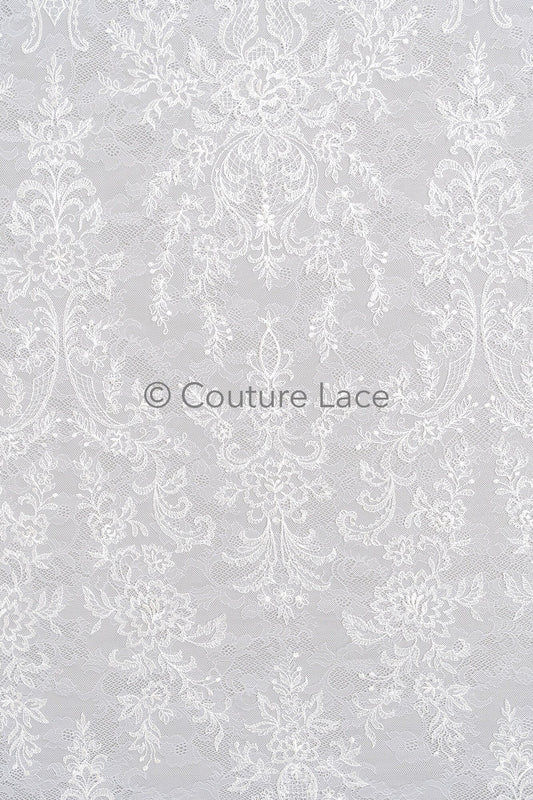 Blumen Braut Spitze Off-White/ Brautspitze mit Blumen/ Blumen Hochzeit Spitze/ Couture Spitze// L23-576