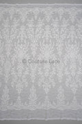 Blumen Braut Spitze Off-White/ Brautspitze mit Blumen/ Blumen Hochzeit Spitze/ Couture Spitze// L23-576