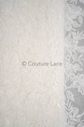 Blumen Spitze Off-White/ romantische Braut Spitze/ französische Brautspitze/ florale Braut Spitze// L23-593